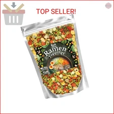 Dried ramen toppings. Dehydrated vegetables for ramen topper include Cabbage, Sp