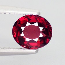1.36 Cts PHENOMENAL OVAL 7 x 6 mm 100 NATURAL TANZANIA PINK RHODOLITE GARNET