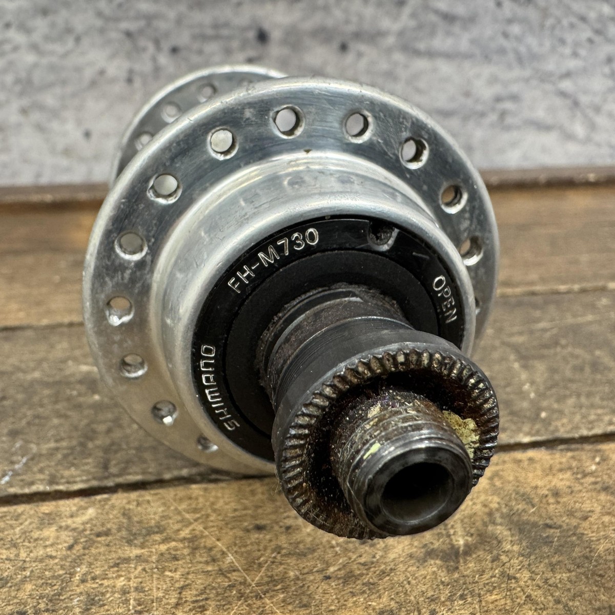 Vintage Shimano Deore XT FH-M730 Rear Hub 36H 130mm 90s MTB