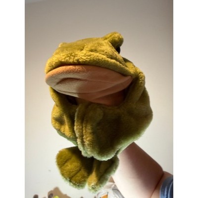 Folkmanis Folktails FROG Hand Puppet BULLFROG TOAD Green Plush