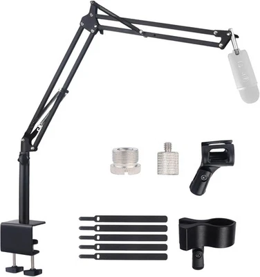 Lemxadd Microphone Stand Mic Boom Arm for Blue Yeti HyperX QuadCast SoloCast