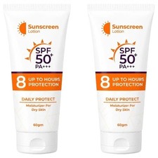  2 pack Premium Sunscreen Lotion SPF 50 PA  Moisturizer for dry skin - 60gm