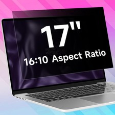17 Inch Laptop Privacy Screen 1920x1200 367x229mm Anti Blue Light Glare