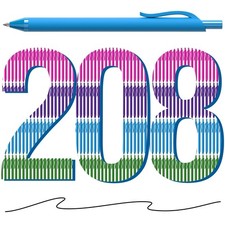 208 Pack Black Pens - Bulk Pens, Medium Point Ballpoint Pens, Smooth Ink, 1.0...