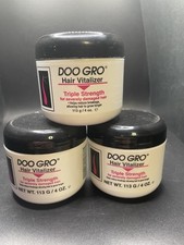 Doo Gro Hair Vitalizer Triple Strength Severely Damaged Hair 4 Ounce Lot of 3