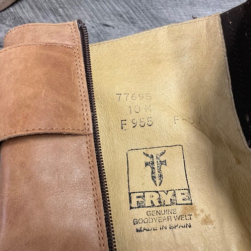 Vintage Frye Dorado Damenstiefel 3 Riemen hellbraun Dead Stock #77695 Größe 10 M - Bild 16 von 16