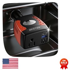 Car Power Inverter 150W 12V to 110V AC Outlet 30W PD USB-C 18W QC USB-A