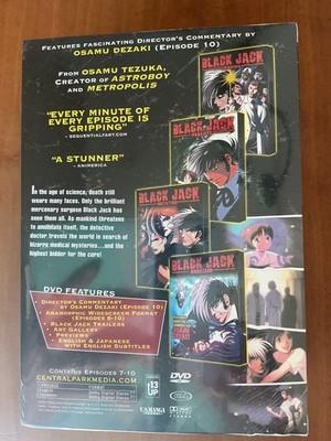 Black Jack DVD Collection 2 Anime NEW 4 DVD Box Trauma Parasite