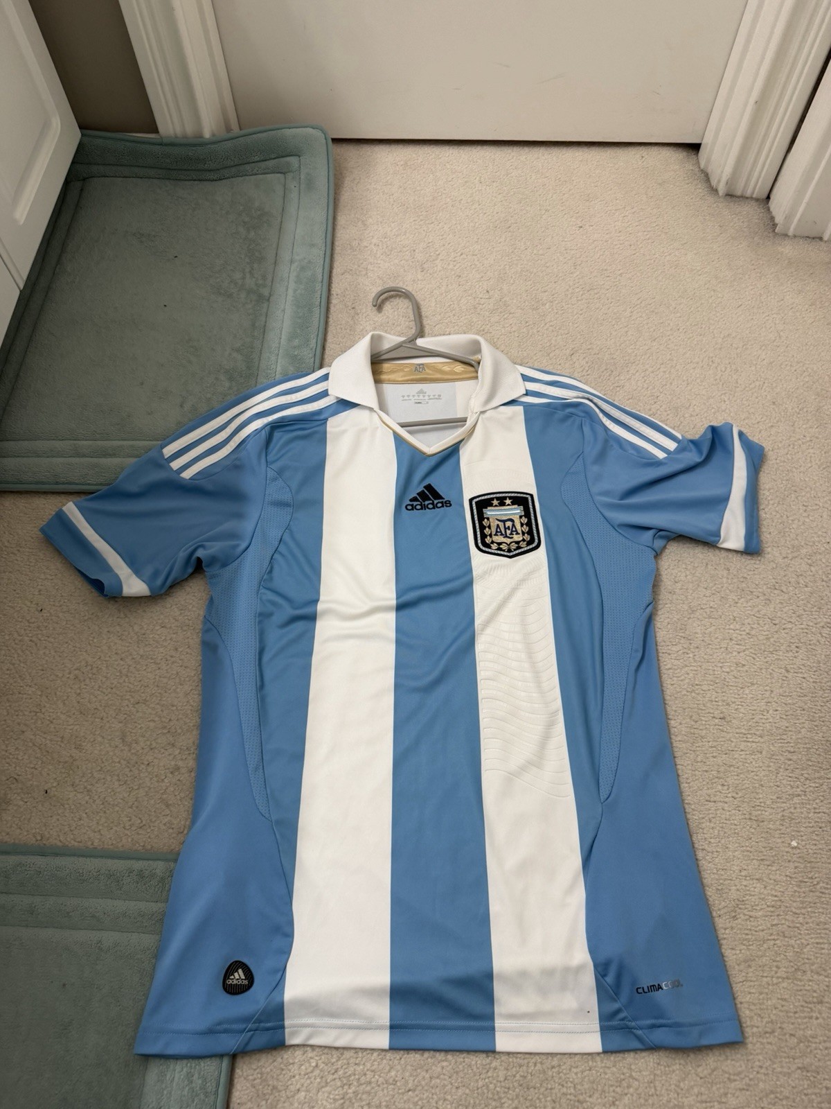 adidas Argentina National Team Soccer Jersey Blue White AFA ClimaCool Soccer