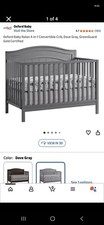 Oxford Baby Harper 4-in-1 Convertible Crib, Dove Gray, GREENGUARD Gold Certified