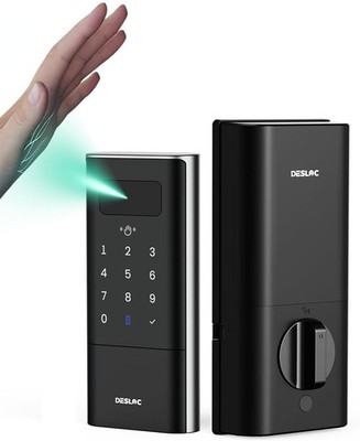DESLOC Smart Lock K140 Plus with Palm Vein Recognition, Keyless Entry Door Lock