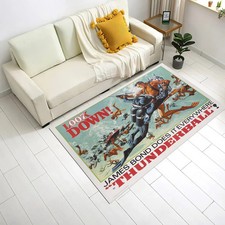 James Bond Does It Everywhere Thunderball Rug, Popular Film Carpet, 007 James Bo
