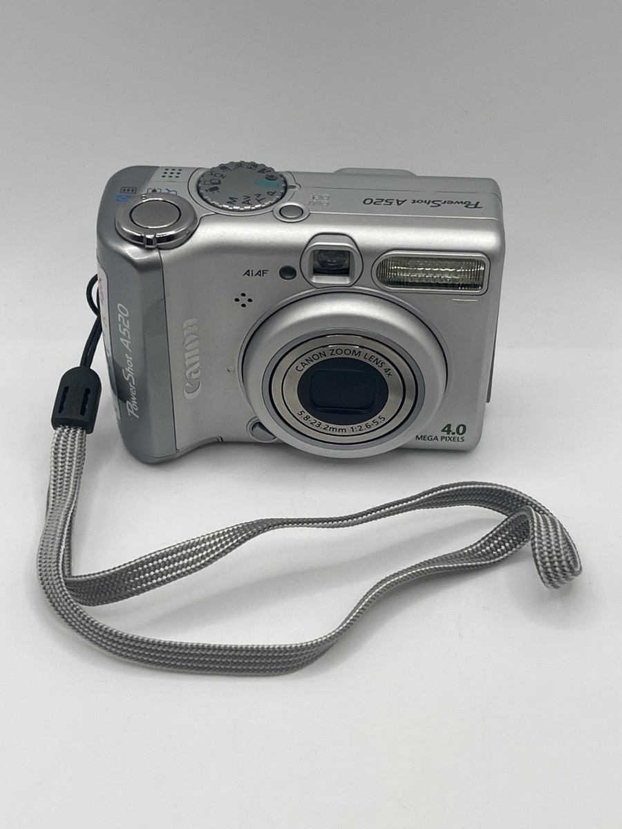 Canon PowerShot A520 キャノン デジタルカメラ 電池稼働 Canon PowerShot A520 4.0MP Digital Camera w/ Case, USB Cable