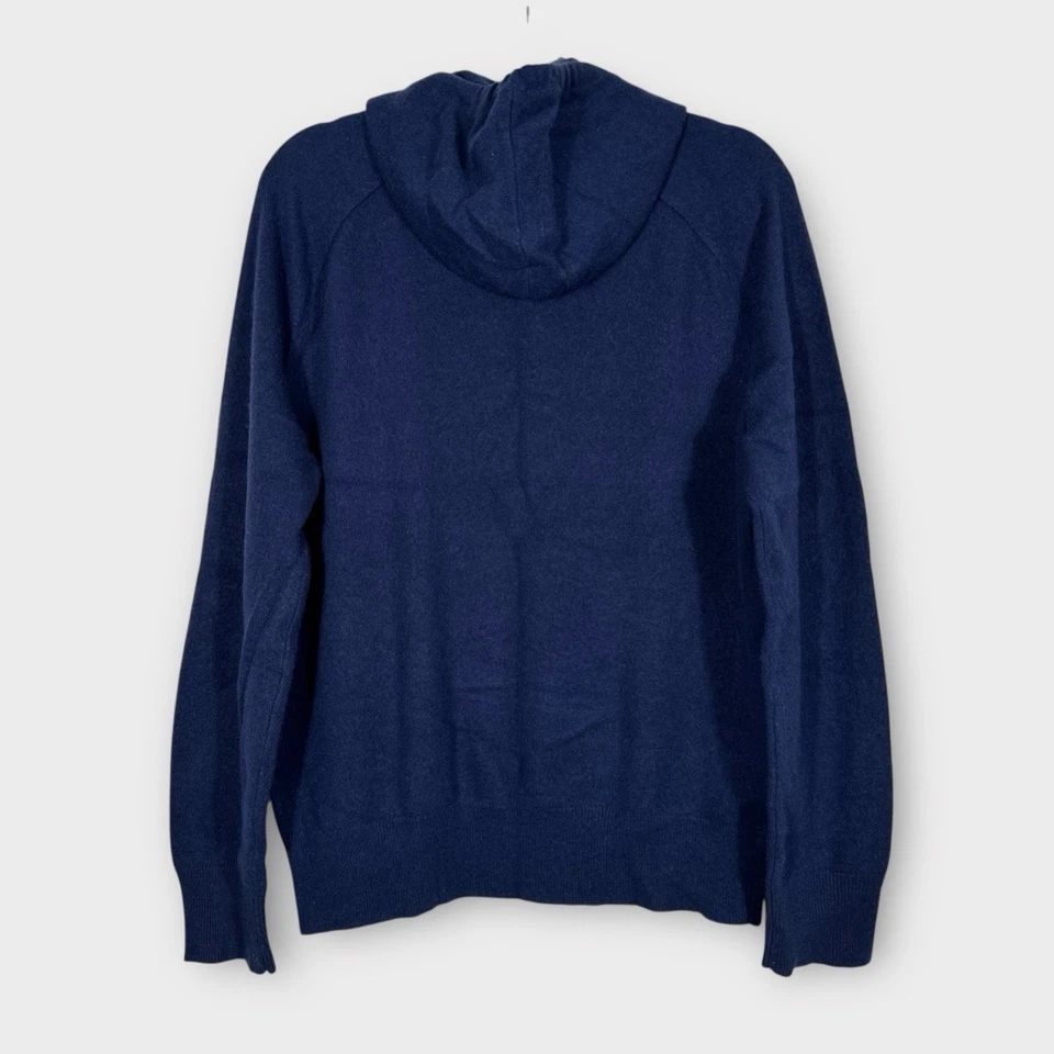 Rag Bone 100% Cashmere Hoodie Sweater - Navy Blue - Ultra Soft - Medium - Image 2 of 4