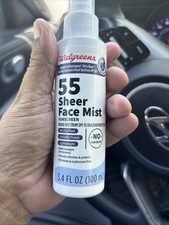 2 X Walgreens 55 Sheer Face Mist Sunscreen 3.4 fl oz 2.20 per gallon