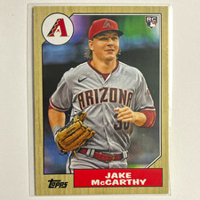 Topps Heritage 2022 Jake McCarthy #203 Rookie Arizona Diamondbacks MLB Card. rookie card picture