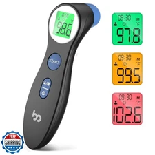 Forehead Thermometer for Adults and Kids, Digital Touchless Thermometer for B