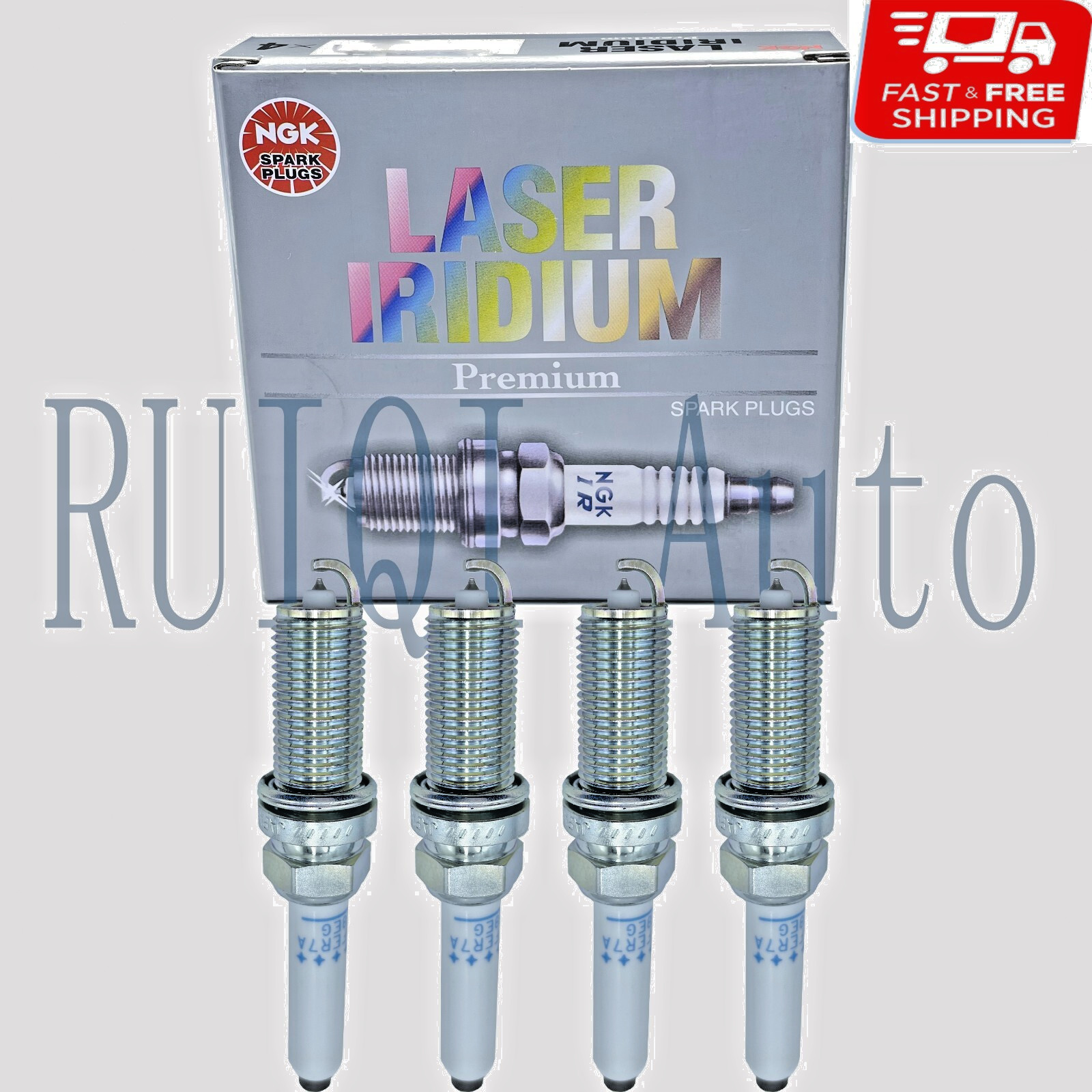 NGK Laser Platinum Set of 4 Spark Plugs 94833 for Audi Q7 VW Jetta Porsche Macan