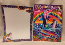 Lisa Frank Sticker Pad w/ Play Scenes 750 Stickers 11 Extra Stationery Sheets W