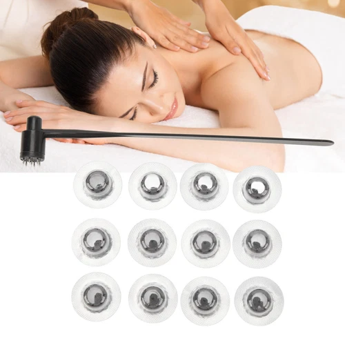Seven Star Needle Hammer Stainless Steel Plum Blossom Dermal Hammer with 12 Head - Picture 20 of 22