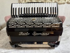 Akkordeon Paolo Soprani 120 Bass Super Paolo mit Cassotto 3+1 Accordion