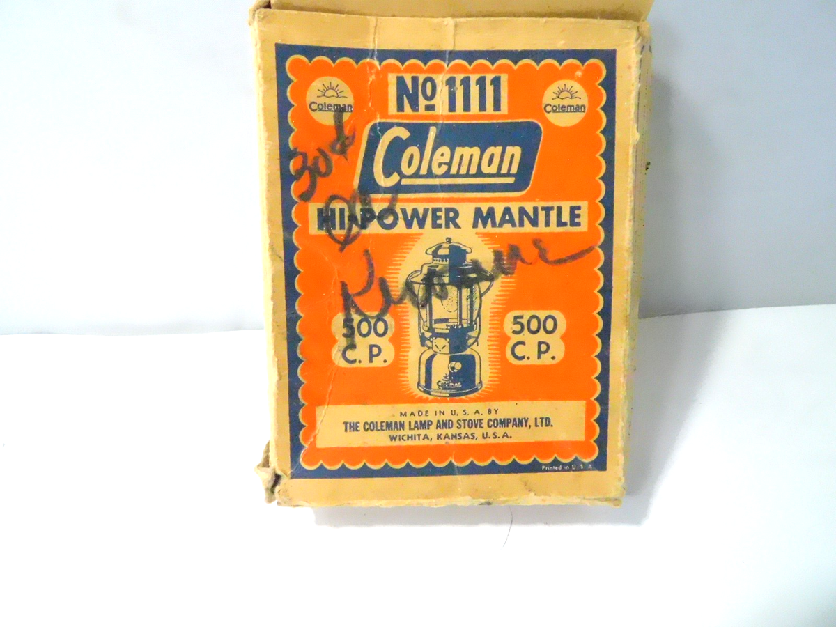 Coleman Lantern Hi-Power Mantle & Box No 1111 | eBay