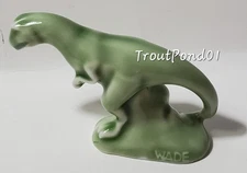 Wade Whimsies Miniature Porcelain Dinosaur Figurine 2008 Green Allosaurus