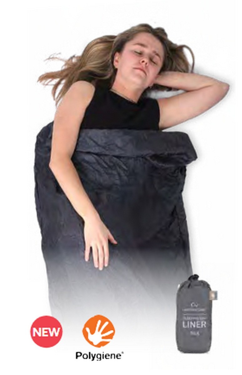 Lifeventure Sleeping Bag Liner Silk Blend - Rectangle - Lightweight breathabl...
