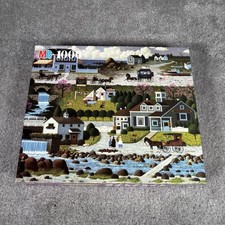 Vintage Charles Wysocki 1000 Piece Jigsaw Puzzle Crickethawk Harbor New Sealed