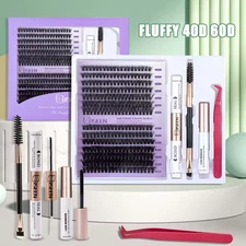 DIY Lash Extension Mix styles Lash Clusters Individual Explosive eyelashes with