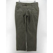 VGT Aeropostale Pants Women 9 10 Green Y2K Chino Straight Low Rise Grunge Canvas