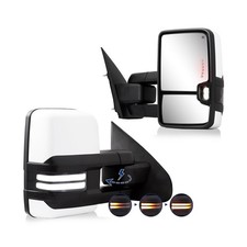 Sanooer Power Folding Towing Mirror Compatible with 2014-2018 Chevy Silverado...