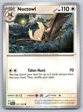 Noctowl 127/162 Temporal Forces Pokemon Card - NM