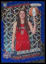 2025 Panini Prizm WNBA #140 Georgia Amoore Blue Velocity Prizms Mystics