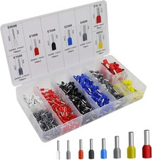 800pcs Wire Ferrules Terminals Kit AWG 22 8 Gauge Insulated Cord Pin Ends 800pcs