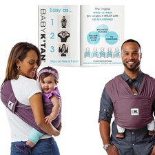 Original Baby Carrier: 1 Easy Pre-Wrapped, Soft, Slip-On, No Rings, No Buckl...