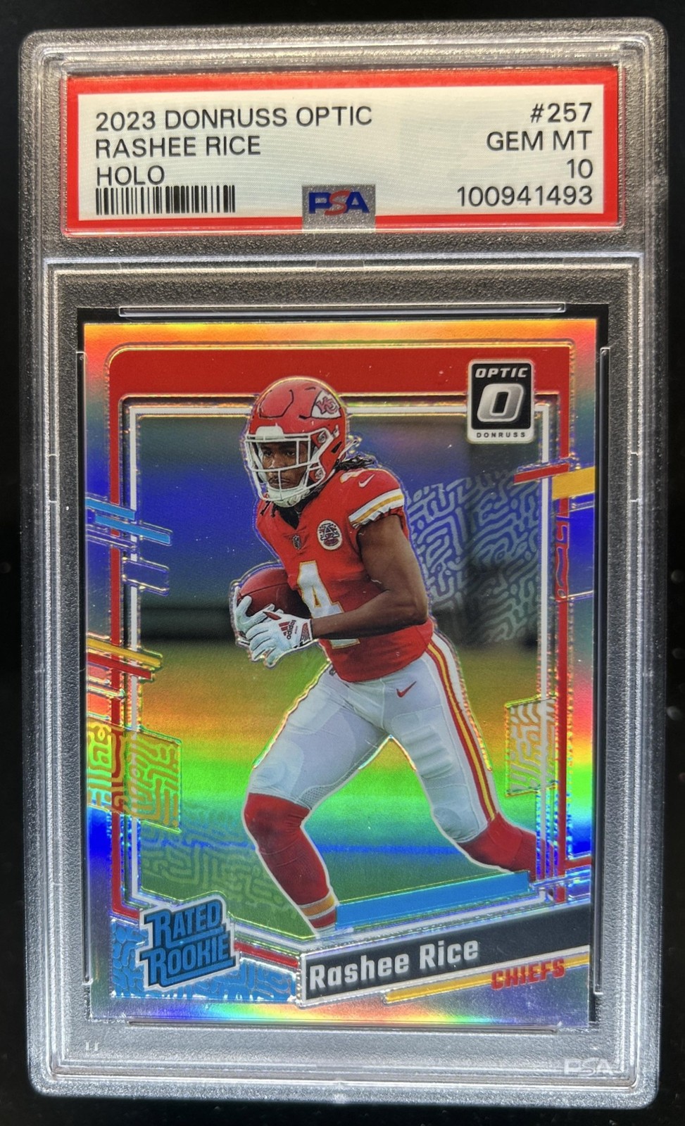 Rashee Rice Panini Donruss Optic #257 Holo