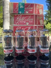 QUAD GENALEX GOLD LION KT88 KT-88 Tubes UK Made w/ Orig Boxes TV7 TESTED