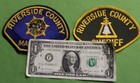 (2)  Vintage Obsolete POLICE & MARSHAL PATCHES Riverside County California #353 — photo 6