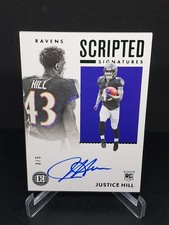 2019 Encased Scripted Signatures Justice Hill RC AUTO #/5