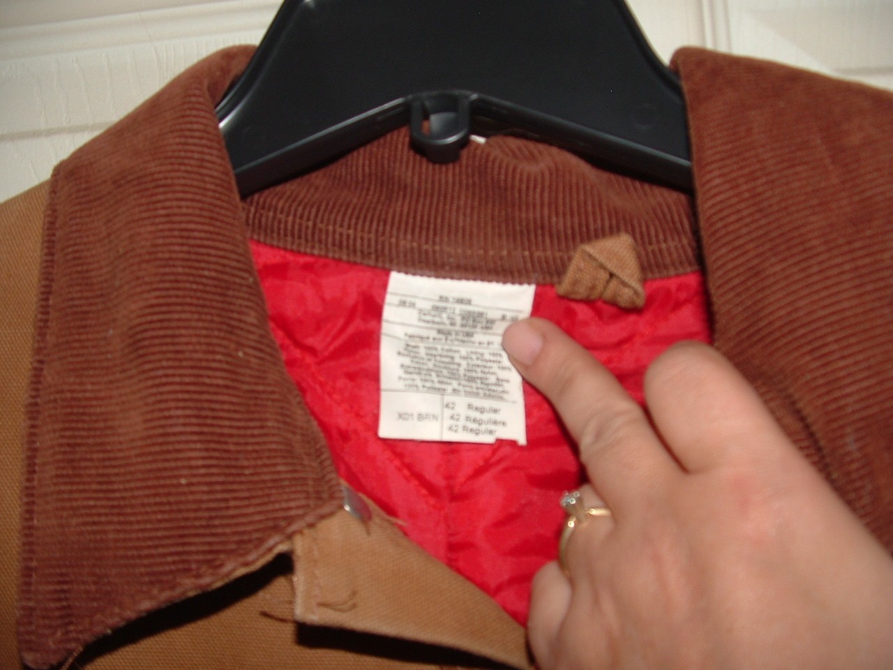 Vintage Carhartt X01 BRN Quilt Insulated Duck Coveralls Men's 42 Regular USA thumbnail 3