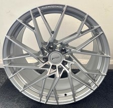 18" VW TRANSPORTER T4 1990-2003 VELOCITY VF5 FLOW FORMED GLOSS SILVER 8J ALLOYS