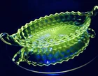 Clear EAPG Vintage Fostoria Depression Glow Like Uranium Glass UV Reactive Light