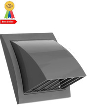 100mm Air Vent Cover with Gravity Flap Weather Resistant Outdoor Vent