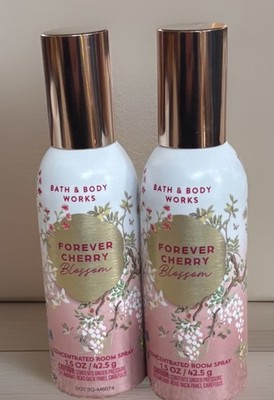 2 X Bath & Body Works FOREVER CHERRY BLOSSOM Concentrated Room Spray 1.5 Oh