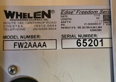 Whelen 55in Freedom Edge LightBar AMBER Tested w/ controller full