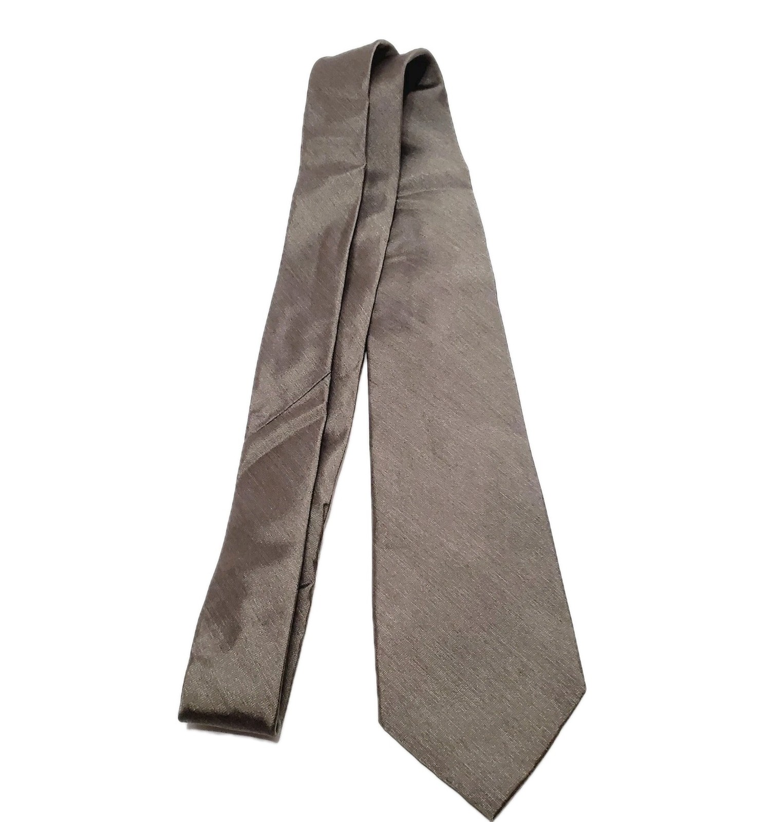 Joseph Abboud Necktie Solid Gray Pattern Men's Si… - image 2