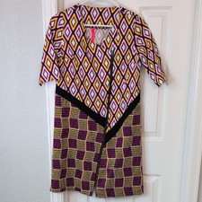 Geometric Asymmetrical Dress - Multicolor