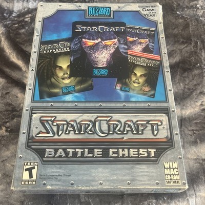 StarCraft Battle Chest PC Game Blizzard Entertainment Expansion Set Booklets