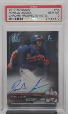 2017 BOWMAN RONALD ACUNA AUTO PSA 10